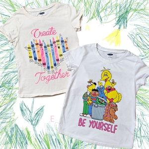 Old Navy 4T Graphic Tee Set